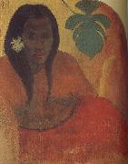 Paul Gauguin Tahitian woman oil